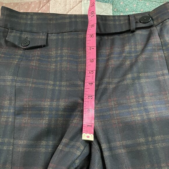 Laundry by Shelli Segal Pants Womens 8 Plaid Bootcut Cropped Fall Transitional - Picture 5 of 7